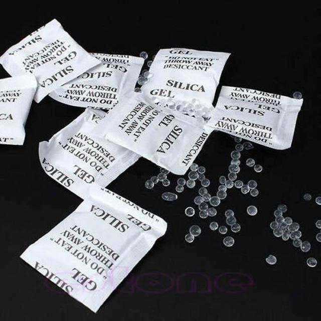 Sachets Desiccant 100 Packets Lot Silica Gel Pouches Moisture Proof on Productcaster.