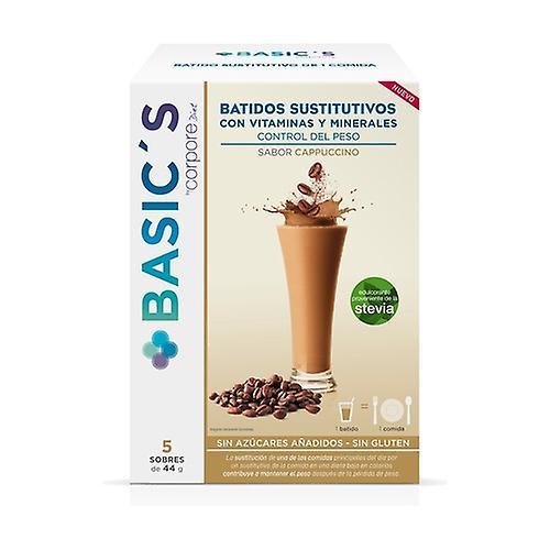 Corpore Diet cappuccino substitute shake 5 packets of 44g on Productcaster.