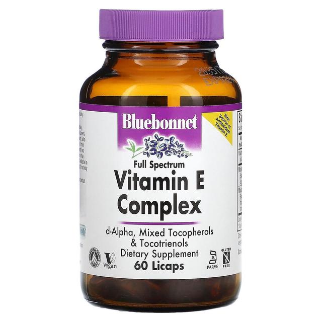 Bluebonnet Nutrition, Vitamin E Complex, Full Spectrum, 60 Licaps on Productcaster.