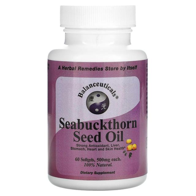 Balanceuticals, Seabuckthorn Frøolie, 500 mg, 60 Softgels on Productcaster.