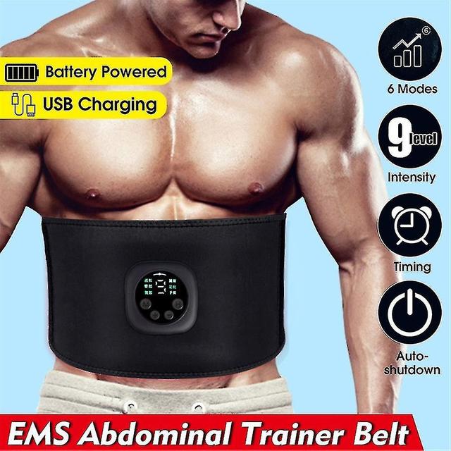 Electric Abdol Belt Stimulator Fitness Waist Er Usb Charging on Productcaster.