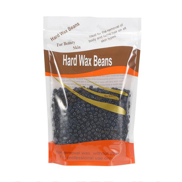 Hair removal wax paper solid hard waxy bean for Sensitive Skin,waxy bean hot waxy bean wax therapy granules 300g black on Productcaster.