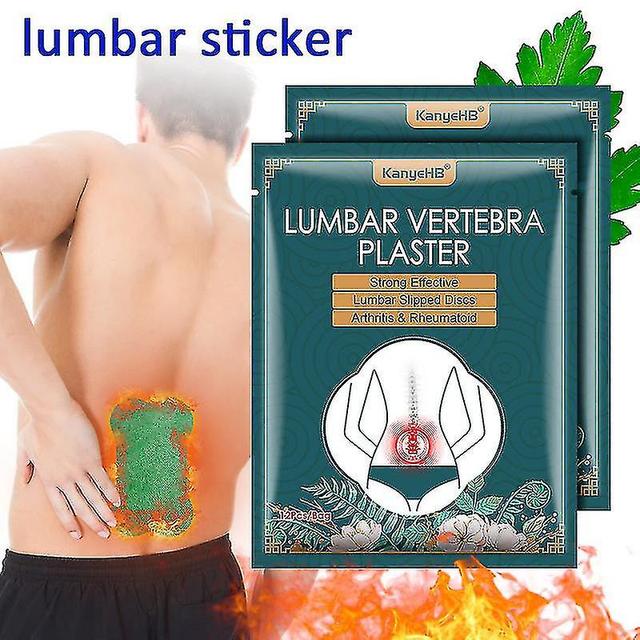 12pcs/bag Lumbar Vertebra Plaster Wormwood Ginger Extracts Bone Patch Joint Ache Arthritis Pain Relief Patch Body Care on Productcaster.