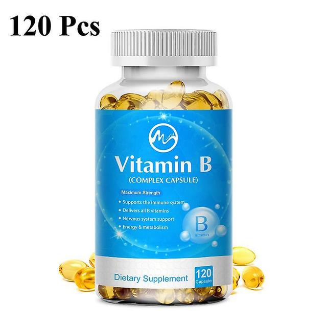 Tib Minch Natural Vitamin B Capsules Non-gmo Softgels Supply Energy Vb1 Vb12 Antioxidant Supplement Enchance Immunity For Adults 120 Per 1Bottle on Productcaster.