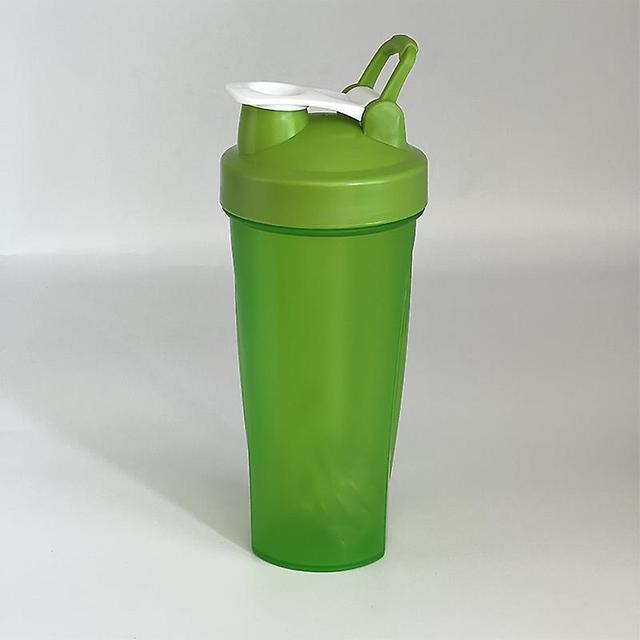 unbrand 600ml Protein Shaker Bottle Protein Powder Shake Cup For Gym Ffitness Shaker Green 1 pc on Productcaster.