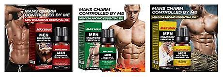 Men's Enlargement Essential Oil, Sexual Improvement Erection Growth Oil Energy Massage Essential Oil For Sex Men Longer Time 3colors 3pcs on Productcaster.