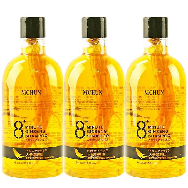 3pcs Ginseng Extract Root Nourishing Shampoo,8 Minute Ginseng Shampoo-ginseng 400ml on Productcaster.