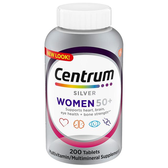 Centrum silver women multivitamin for women 50 plus 200 ct supplement with vitamin d3- b vitamins non-gmo ingredients supports memory and cognition on Productcaster.