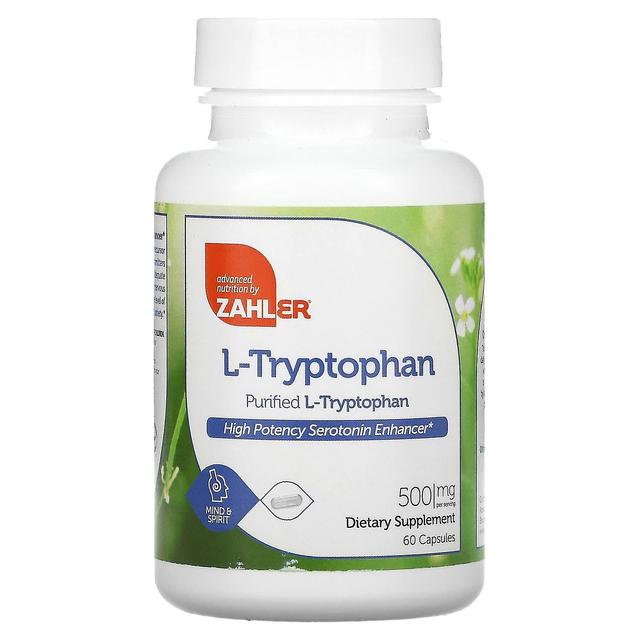 Zahler, L-tryptofan, Renad L-tryptofan, 500 mg, 60 kapslar on Productcaster.