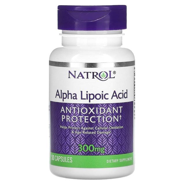 Natrol, Acido alfa lipoico, 300 mg, 50 Capsule on Productcaster.