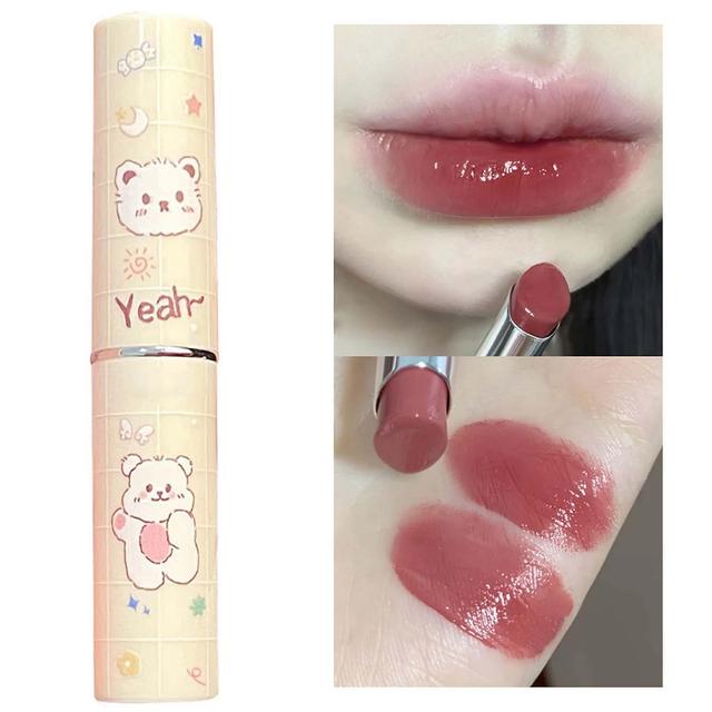 Cute Pets Round Tube Lip Balm Lip Glaze Portable Waterproof Lips Makeup For Travel Party Daily 01 on Productcaster.