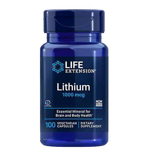 Life Extension Lítium na predĺženie života, 1000 mcg, zeleninové čiapky 100 (balenie po 4) on Productcaster.