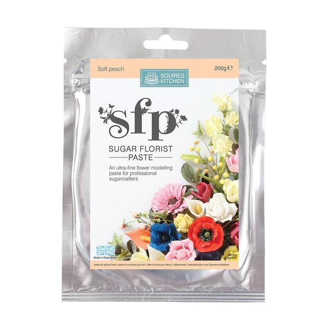 Squires Kitchen SFP Sugar Florist Paste Soft Peach - 200g on Productcaster.