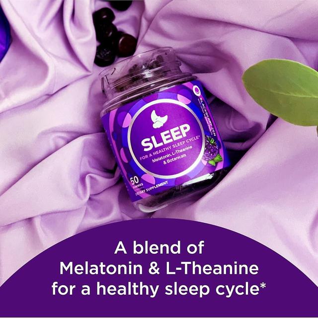 1-pack Sleep Gummies, Sleep Support, 3 Mg Melatonin, L-theanine, Chamomile, Lemon Balm, Sleep Aid, Blackberry 1pc on Productcaster.