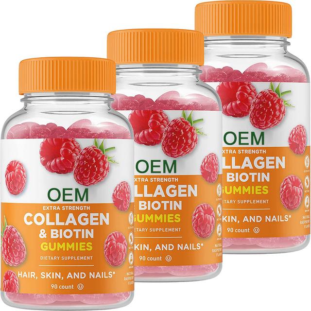 1-pack Probiotics 2 Billion Cfu + Collagen & Biotin, Gummies Set - Delicious, Vitamin Supplement, Gluten-free, Gmo-free, Chewable Gummies 3PCS on Productcaster.