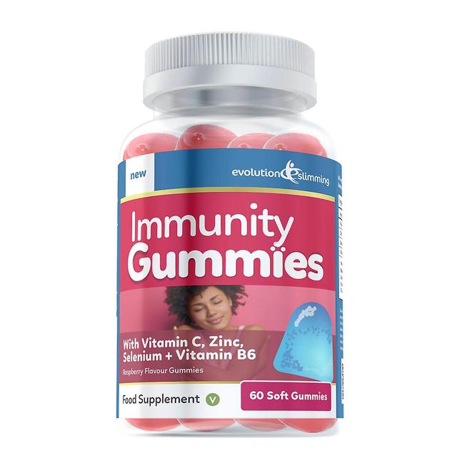 Evolution Slimming Immuniteit Ondersteuning Gummies met Vitamine C en Zink - 60 Gummies - Frambozensmaak - Gummy Vitamine - Evolutie Vermagering on Productcaster.