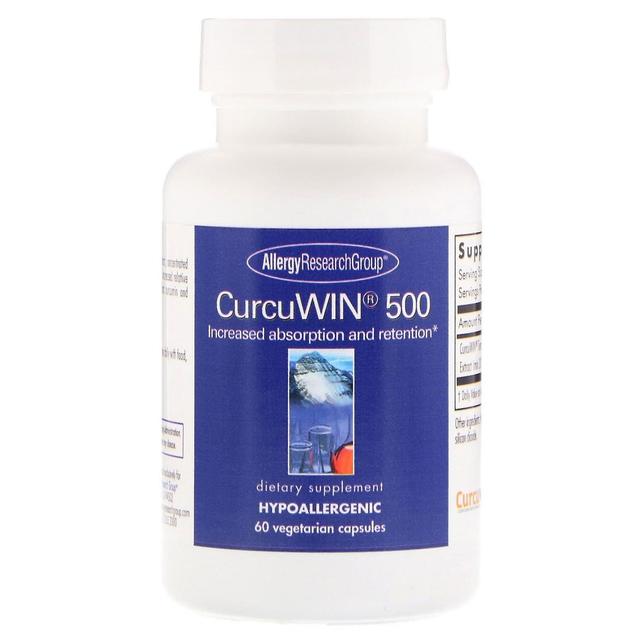 Allergy Research Group, CurcuWin 500, 60 Vegetarian Capsules on Productcaster.