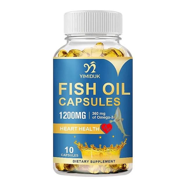 Eccpp Fish Oil Capsules Rich In Dha Epa Strengthen The Brain Improve Memorysupport Joints Skin Eyes Heart Health 10pcs on Productcaster.