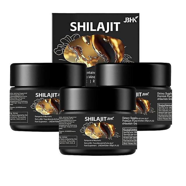 3 pezzi di resina Shilajit himalayana da 50 g, pura al 100%, testata in laboratorio, più sicura e con la massima potenza on Productcaster.