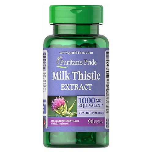 Puritan's Pride Milk Thistle Extract,1000 mg ,90 Softgels (Pack of 1) on Productcaster.