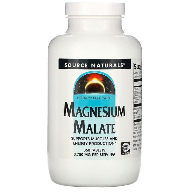 Source Naturals Fonte Naturals, Malato de Magnésio, 3.750 mg, 360 Comprimidos on Productcaster.