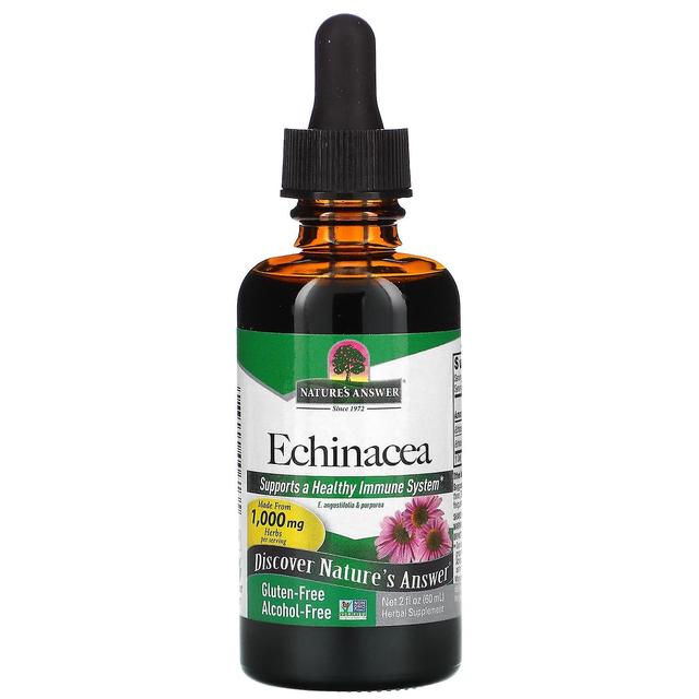 Nature's Answer Nature's Risposta, Echinacea, Senza alcol, 1000 mg, 2 fl oz (60 ml) on Productcaster.