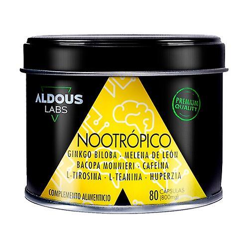 Aldous Bio Natural nootropic with ginkgo biloba, bacopa, tyrosine and theanine 80 vegetable capsules of 800mg on Productcaster.