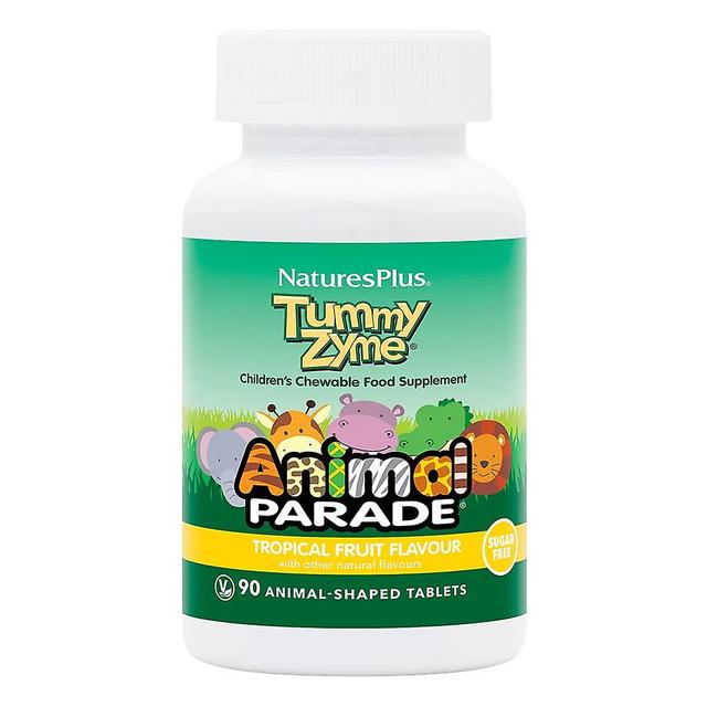 Nature's plus animal parade tummy zyme tropical fruit flavour 90's on Productcaster.