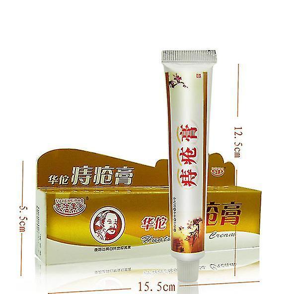 unbrand Hemorrhoids Ointment Plant Herbal Materials Powerful Hemorrhoids Cream Internal Hemorrhoids Piles External Anal Fissure Hua Tuo 1PC1 on Productcaster.