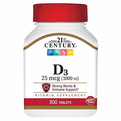 21st Century Vitamin D, 1000 UI 300 Tabletas (Pack de 4) on Productcaster.