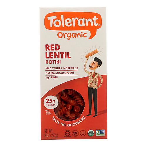 Tolerant Organic Pasta Red Lentil Rotini, Case of 6 X 8 Oz (Pack of 1) on Productcaster.