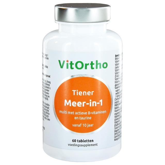 Meer-in-1 Tiener (60 tabs) - VitOrtho on Productcaster.