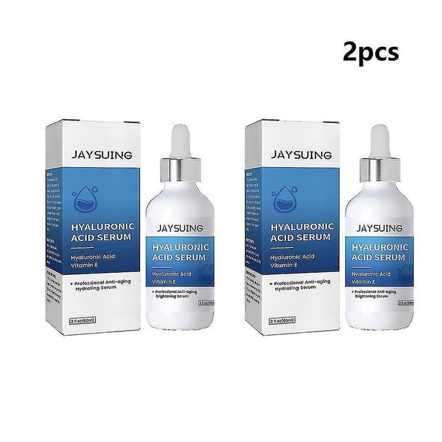 Hyaluronsäure-Serum Gesichtsserum-Lösung mit Vitamin E, MSM, Bio-Pflanzenextrakten - natürlich 2pcs on Productcaster.