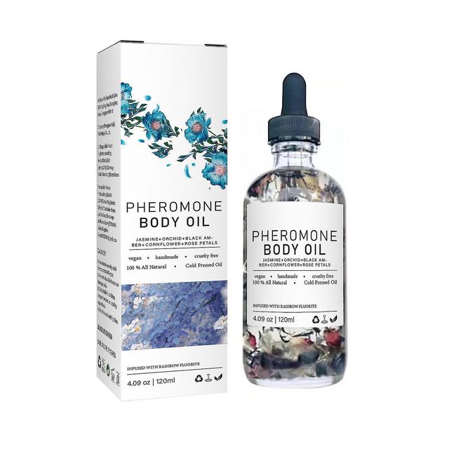 Bihd Pheromone Body Oil, Crystal Irie Body Oil, Pheromone Body Oil Parfyme for kvinner, jasmin, orkidé, svart rav, kornblomst, roseblader, 30ml 120ml on Productcaster.