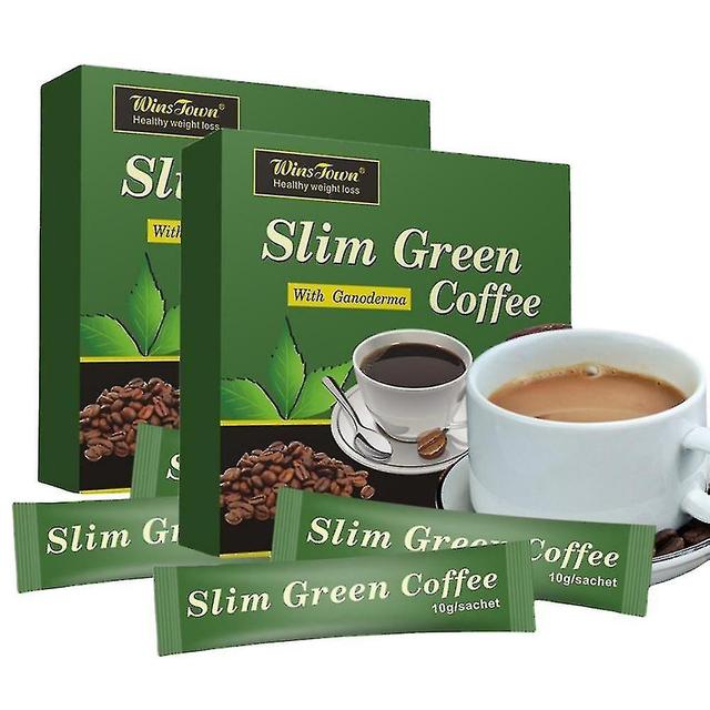 1-3x Slim Green Coffee avec Ganoderma Contrôle Poids Thé Détox Café Vert-C on Productcaster.