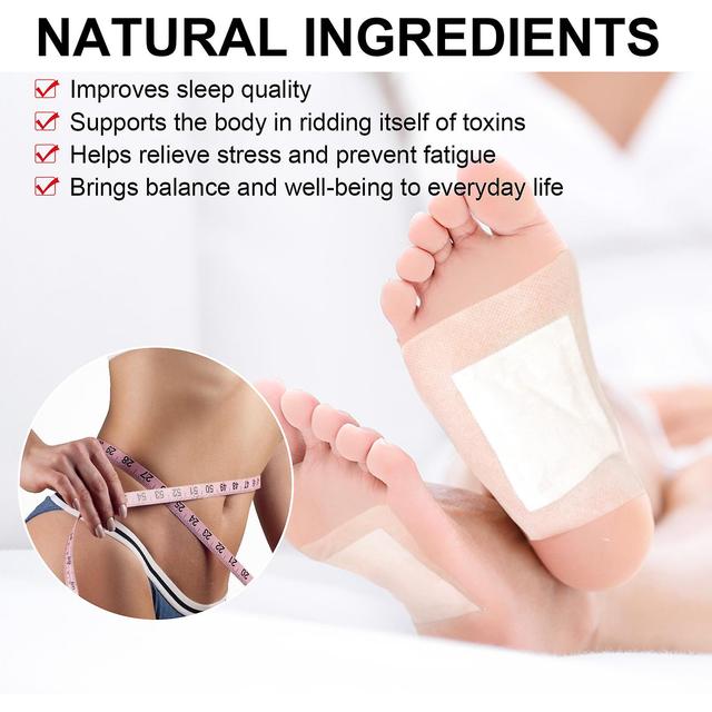 Ginger Detox Foot Patches dla odprężenia i głębokiego snu Naturalne detoksykacyjne podkładki do stóp z imbirem w proszku 10 Count (Pack of 1) on Productcaster.