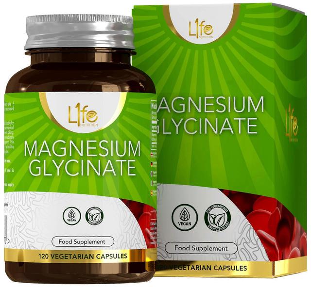 L1fe Nutrition Magnesiumglysinaatti (1000mg) 1 Bottle (120 Capsules) on Productcaster.