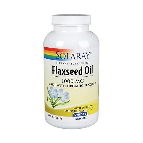 Aceite de linaza Solaray, 1,000 mg, 240 cápsulas blandas (paquete de 2) on Productcaster.