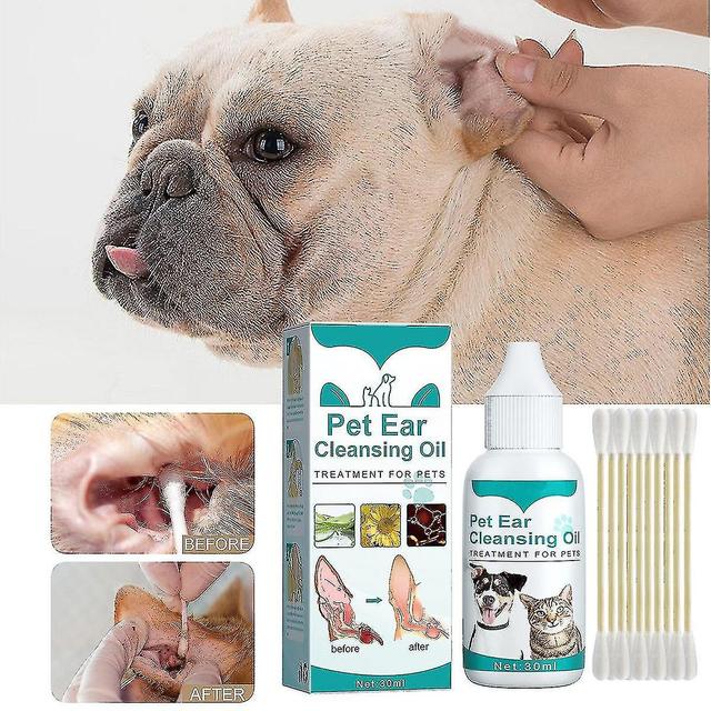 Ear Mite Drops Ear For Dogs And Cats Pet Ear Oil Ly Cleanse S Itch 1Pcs on Productcaster.