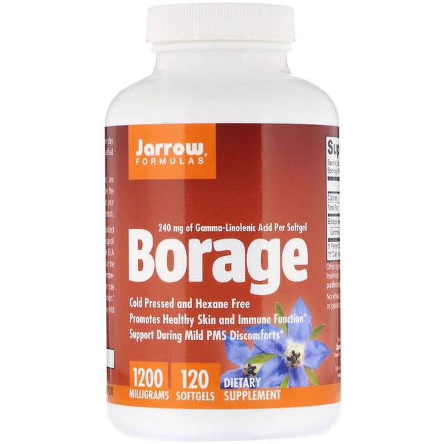 Jarrow Formulas, Borage, GLA-240, 1200 mg, 120 Softgels on Productcaster.