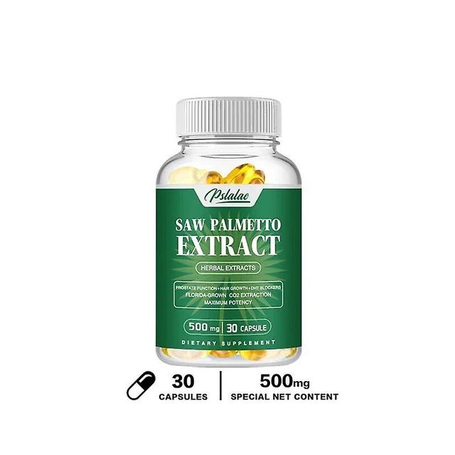 Visgaler Saw Palmetto Supplement Capsules Promote Prostate Health, Relieve Urinary Problems, Support Hair Growth 30 Capsules on Productcaster.