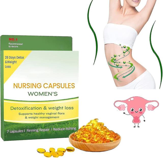 Ultraslanke natuurlijke detox afslank capsules, ultraslanke detox capsules, instant anti-jeuk detox aanscherpen en voeden vagina voor vrouwen 7pcs on Productcaster.