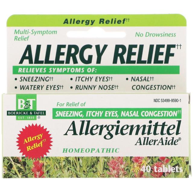 Boericke & Tafel, Allergy Relief, Allergiemittel AllerAide, 40 Tablets on Productcaster.