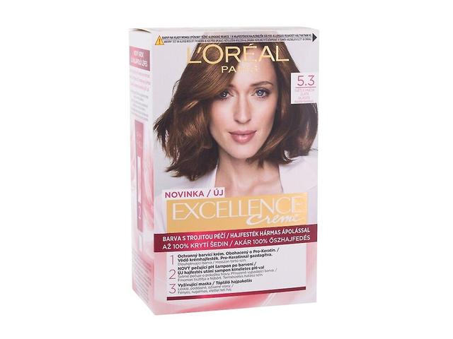 L'Oréal Paris - Excellence Creme Triple Protection 5,3 Natural Light Golden Brown - For kvinner, 48 ml on Productcaster.