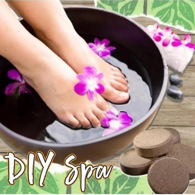 10pcs Ginger Foot Soak Effervescent Tablets Diy Foot Spa Peeling Effect Improve Sleeping Foot Care-10pcs on Productcaster.