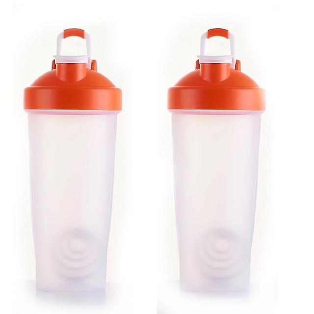 Htclv Plastic Protein Shake Bottle For Meal Replacement Shakes&smoothies,beverages,mixing Salad orange on Productcaster.