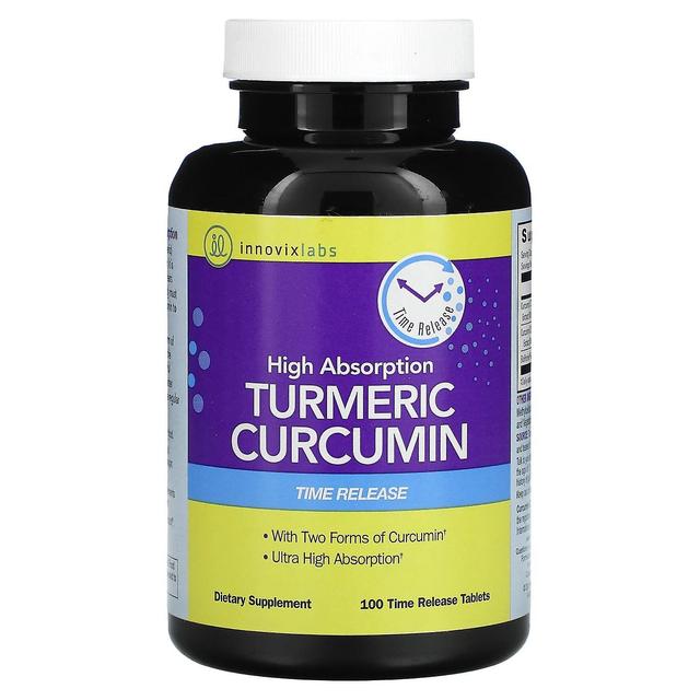 InnovixLabs, High Absorption Turmeric Curcumin, 100 Time Release Tablets on Productcaster.