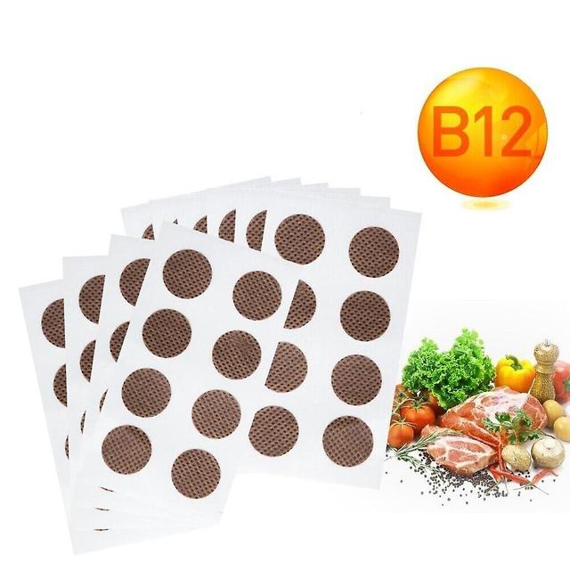 Szasdz 24/40/80pcs Vitamin B12 Patch Prevent Anemia Body Care Stickers Improve Anemia Treat Nervous System Disorders 80Pcs in 10sheets on Productcaster.