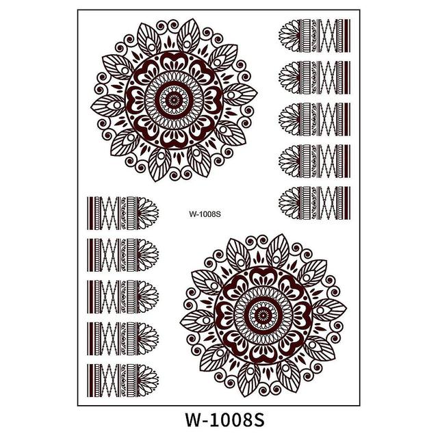 Scacv Midlertidig tatoveringsklistremerke Vanntett DIY kroppstatoveringsplaster Langvarig personlig klistremerke 1008-tallet on Productcaster.