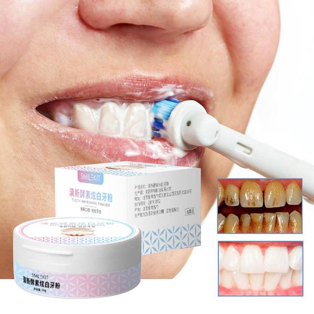 Flye Fresh Enzyme Whitening Tooth Powder Brightening Tooth And Oral Cleaning Tooth Powder Blue on Productcaster.